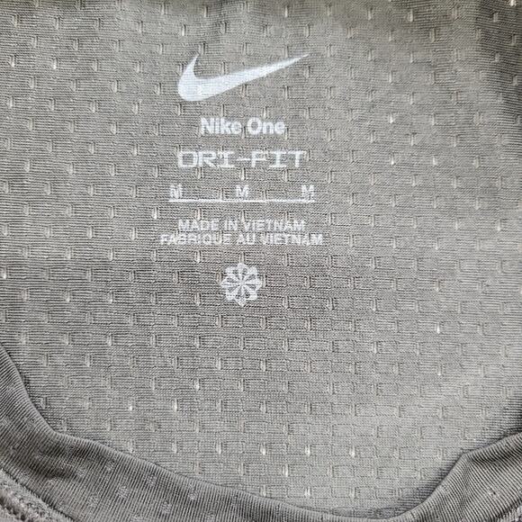 Nike One Dri-FIT Cropped Tank Top Black Women’s Medium Activewear - Picture 5 of 7